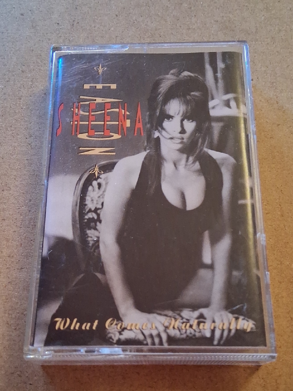 Sheena Easton "What Comes Naturally" Cassette Tape - Black & Cream Cover 1991